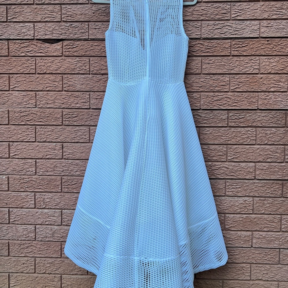 Issue New York white mesh hi-lo dress - Picture 2 of 5